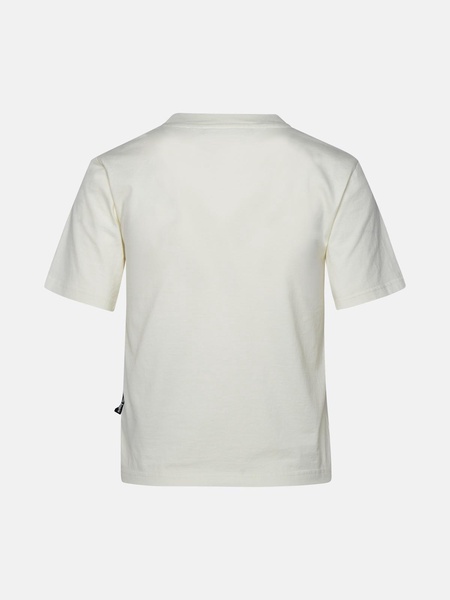 'MONOGRAM' IVORY COTTON T-SHIRT