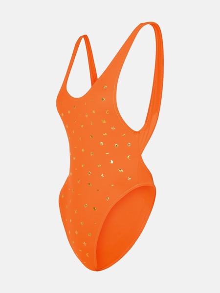 ORANGE POLYAMIDE BLEND SWIMSUIT