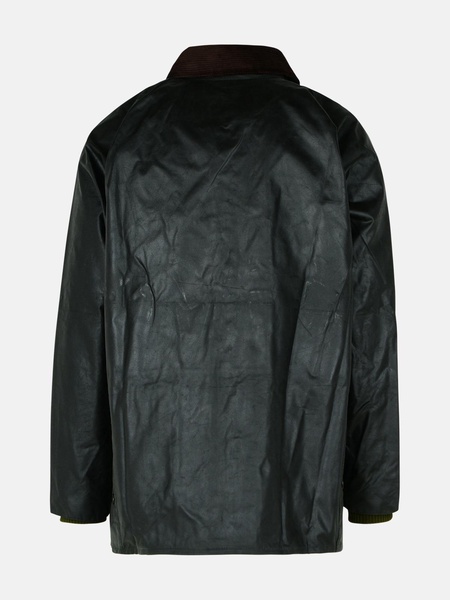 GREEN WAXED COTTON BEDALE JACKET