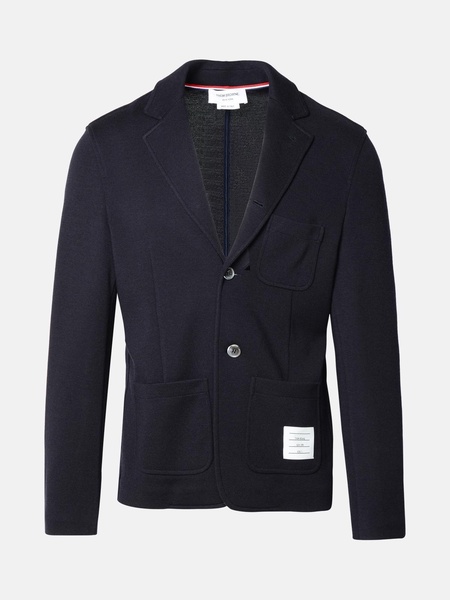 NAVY VIRGIN WOOL BLAZER