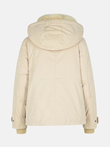 'ARTIC' SHORT PARKA IN BEIGE COTTON BLEND