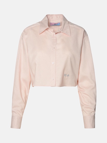 PINK VISCOSE BLEND SHIRT