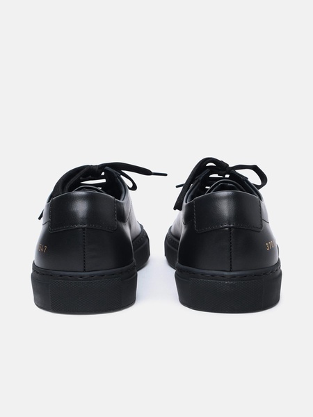 Common Projects Black Lear Achilles Sneakers