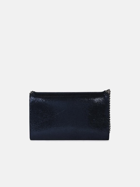 'FALABELLA' BRIGHT BLUE RECYCLED POLYESTER MINI 'CROSSBODY' CLUTCH