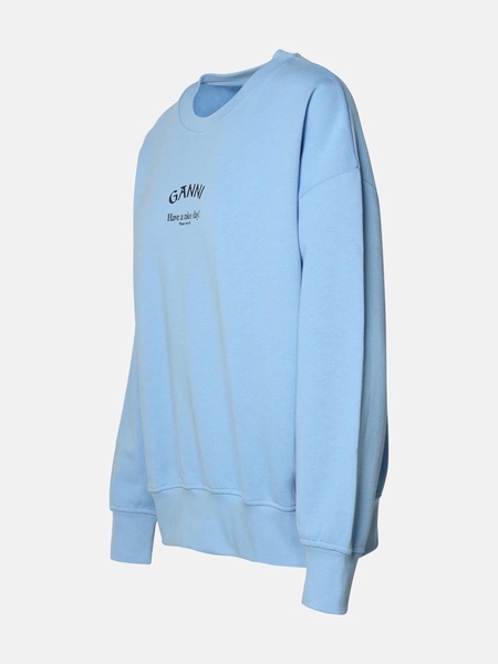 LIGHT BLUE ORGANIC COTTON SWEATSHIRT