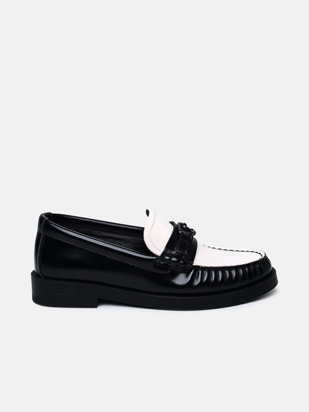 TWO-TONE LEATHER LOAFERS