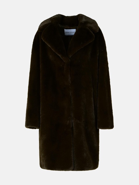 'TEDDY CAMILLE' BROWN FAUX FUR JACKET