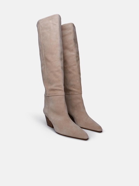 Paris Texas Beige Suede Blend Boots