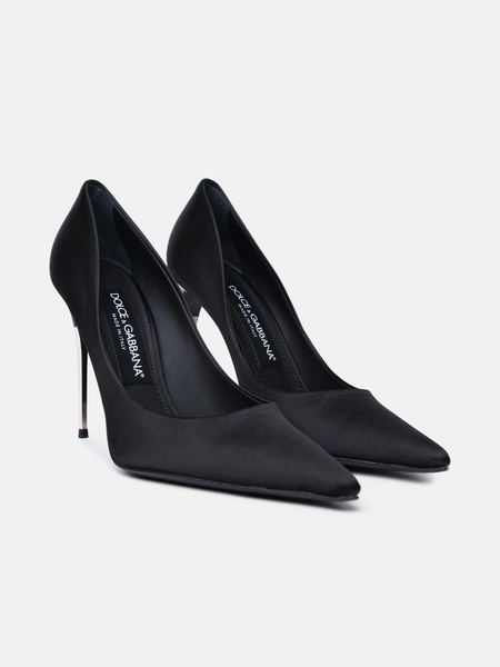 BLACK SILK BLEND PUMPS