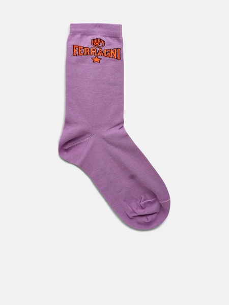 LILAC COTTON BLEND STOCKING