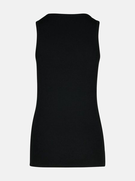 BLACK COTTON TANK TOP