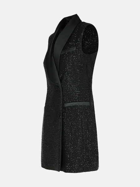 'EIFFEL' DRESS IN BLACK VISCOSE BLEND