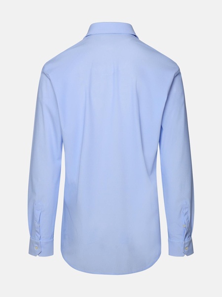 LIGHT BLUE RECYCLED NYLON BLEND SHIRT