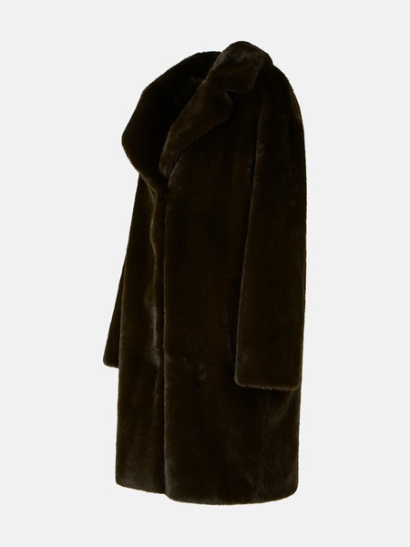 'TEDDY CAMILLE' BROWN FAUX FUR JACKET