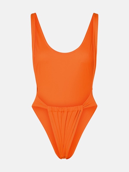 ORANGE POLYAMIDE BLEND SWIMSUIT