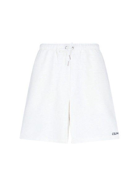 Celine Men Logo Jogger Shorts