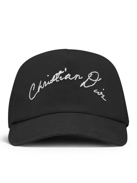 Christian Dior Men Cap With Handwritten Christian Dior Signature