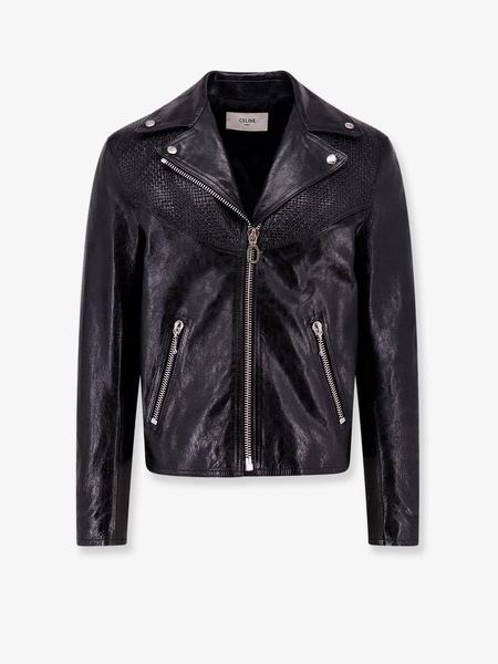 Celine Man Celine Man Black Leather Jackets