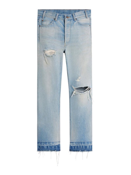 Celine Men Jeans Wesley In Denim Lavaggio Eastside Distressed