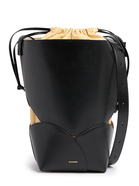 Medium Ellipse leather bucket bag