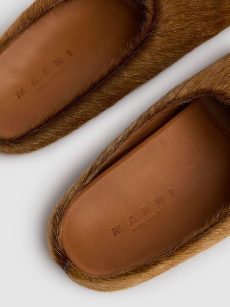 Fussbett pony skin mules