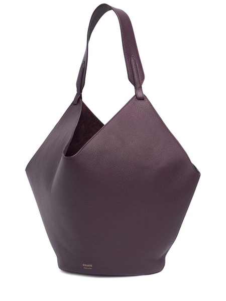 Medium Lotus leather tote bag