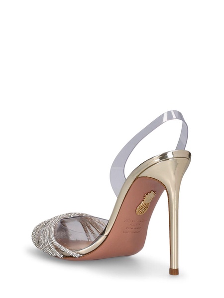 105mm Gatsby embellished PVC pumps