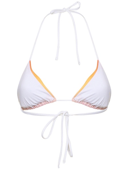 Faded triangle bikini top