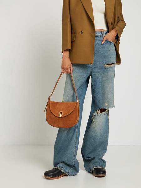 The Tondo suede leather hobo bag