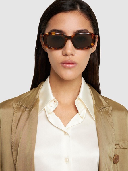 Round acetate sunglasses