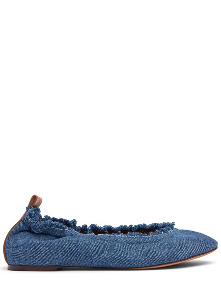 10mm Denim ballerinas