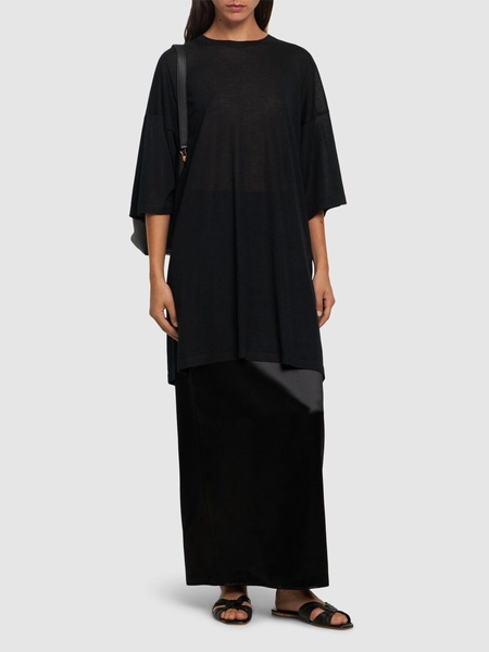 Bartelle satin long skirt