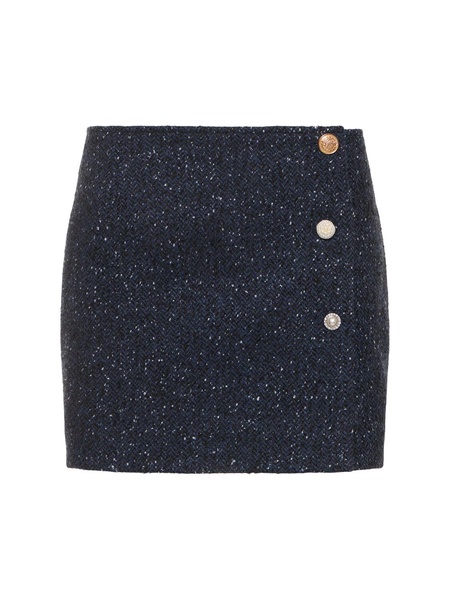 Amalia wool blend mini skirt