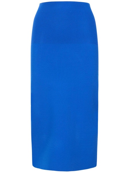 Body fitted stretch midi skirt