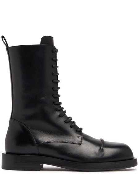 35mm Gillian leather combat boots