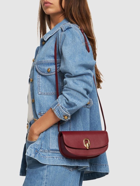 The Tondo Crescent leather shoulder bag