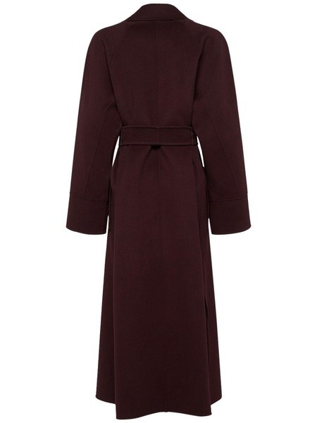 Agata belted wool long coat