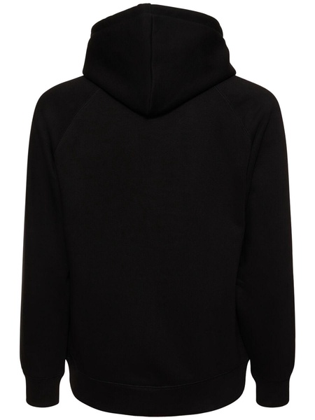 Chase cotton blend zip hoodie