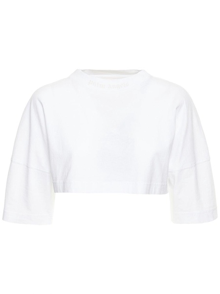 Classic logo oversize cropped t-shirt