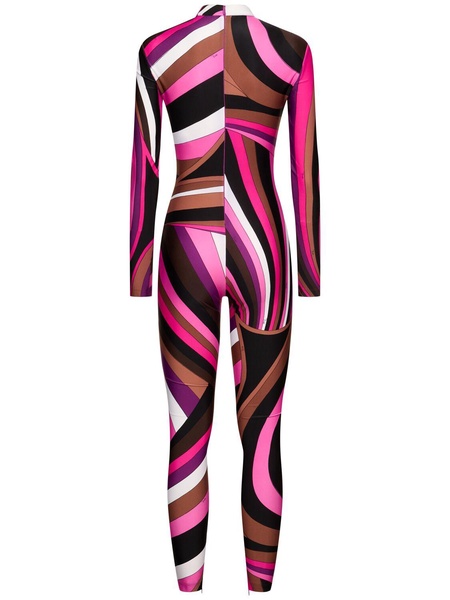 Printed lycra jumpsuit