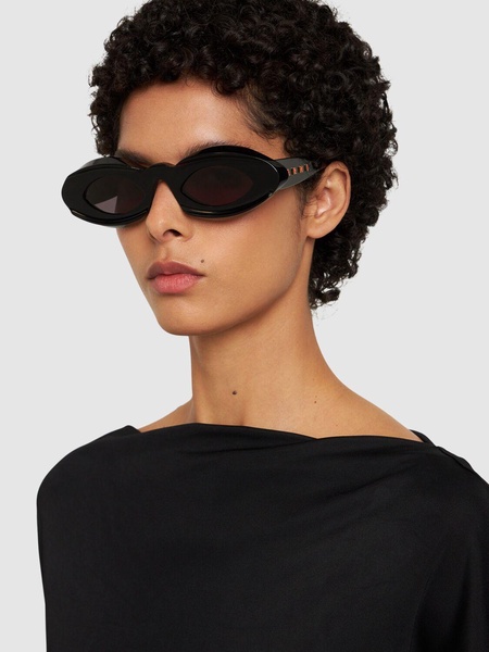 Dark Doodad black acetate sunglasses