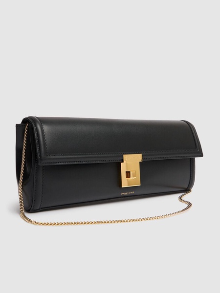 Paris smooth leather clutch