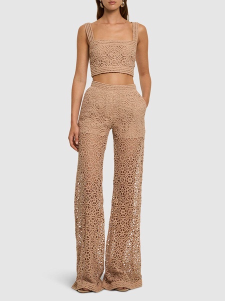 Macramé Flared Pants