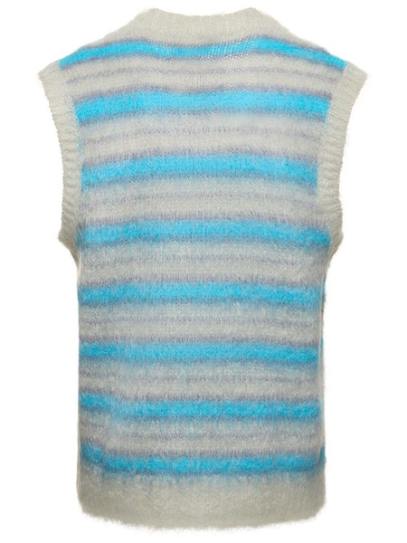 Iconic brushed mohair blend knit vest