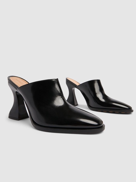 100mm Cha-Cha vinyl-heeled mules