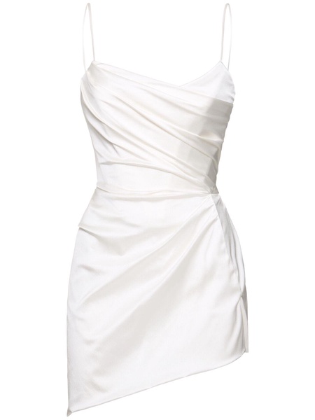 Nova Venus satin bridal mini dress