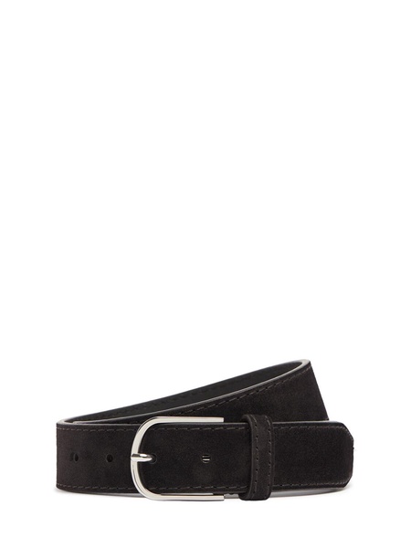 Wide suede belt