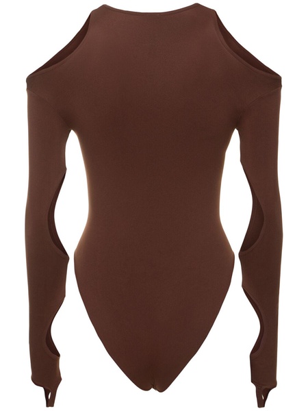 Sculpting jersey cutout bodysuit