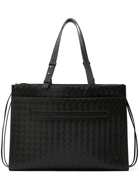 Cargo intreccio leather tote bag