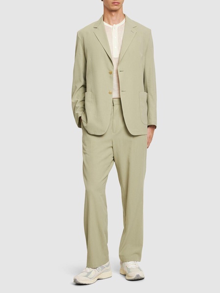 Cotton & silk Viyella relaxed fit blazer